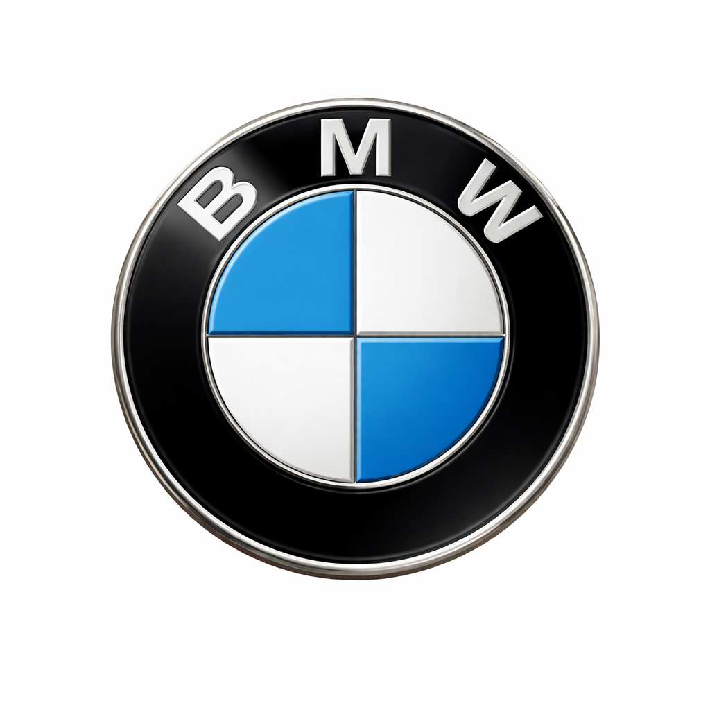 BMW Blue Logo Metal Phone Charm Sticker