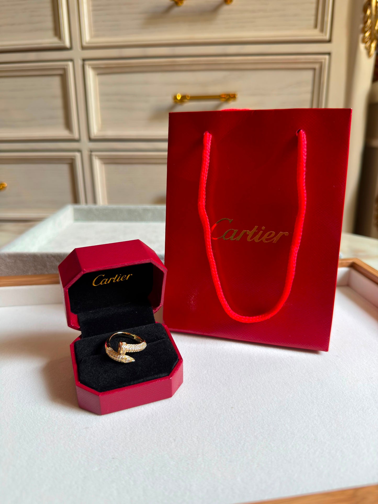 Cartier Studded Nail Ring