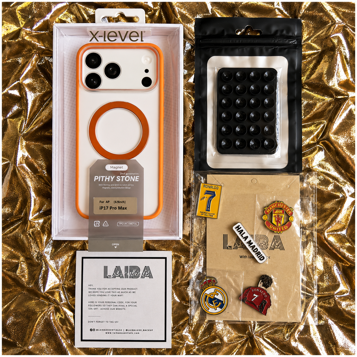 7pcs X-Level Phone accessories Value Pack