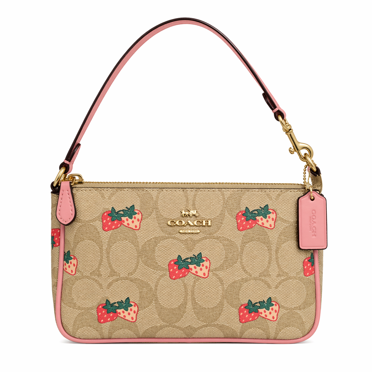 Coach Strawberry Print Shoulder Bag
(WITH BOX) (IMMEDIATE DELIVERY AVAILABLE)