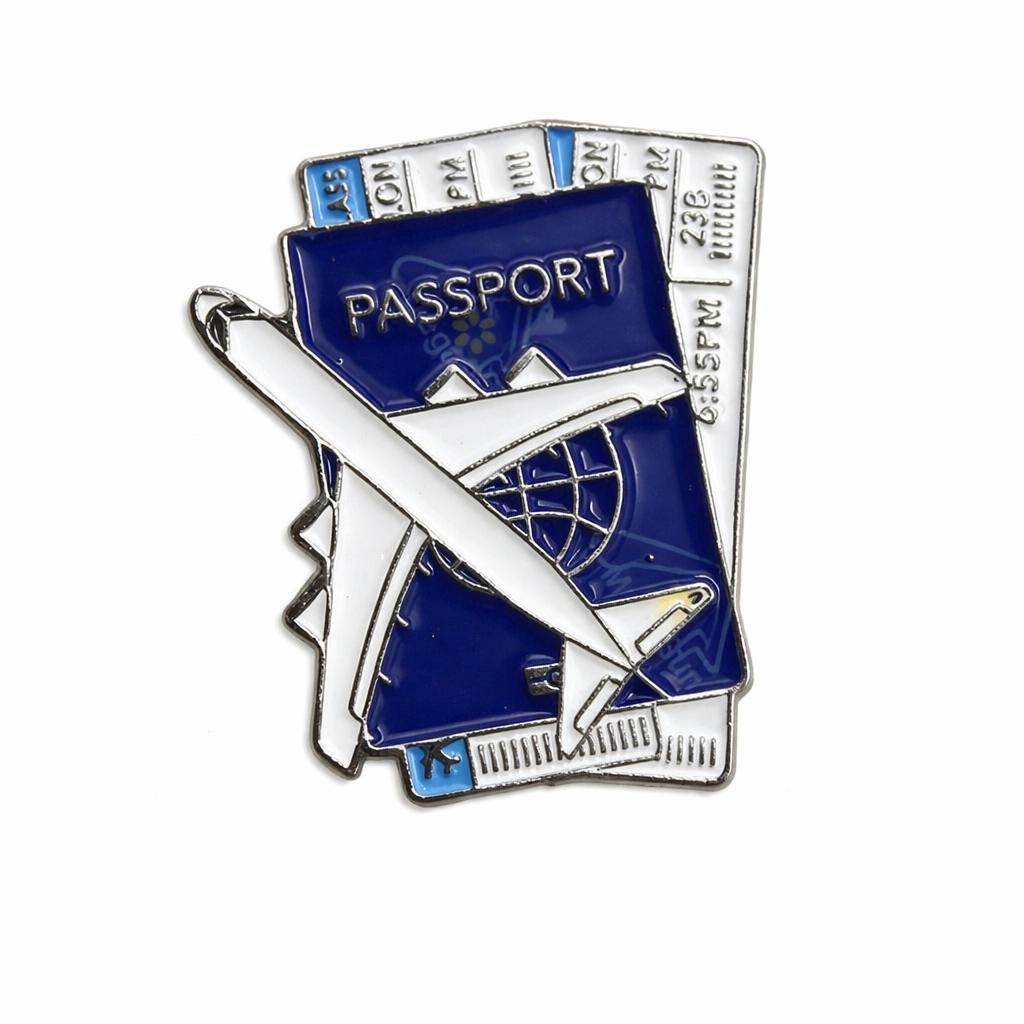 Blue Passport – Metal Phone Charm Sticker