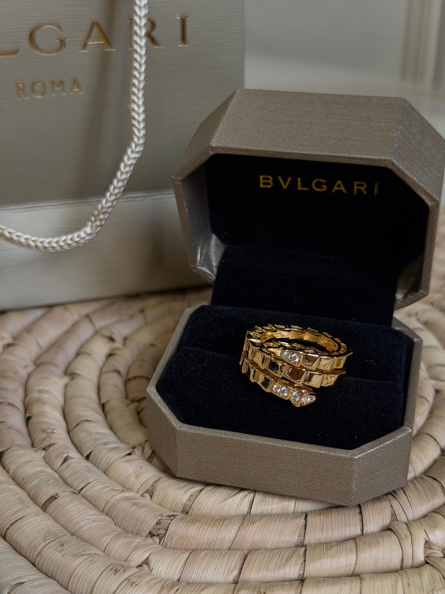 Bvlgari Serpenti Viper Ring(With Box & Proper Packaging)