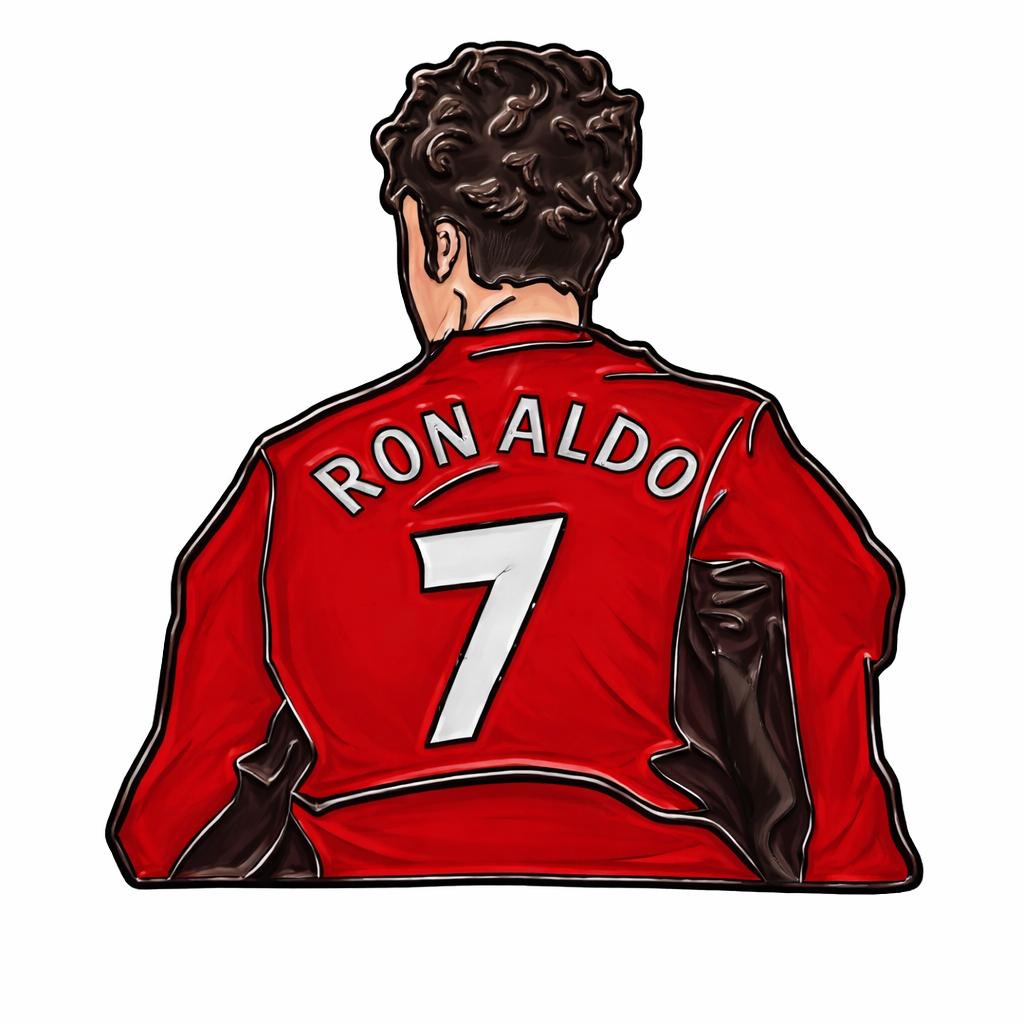 Ronaldo – Metal Phone Charm Sticker