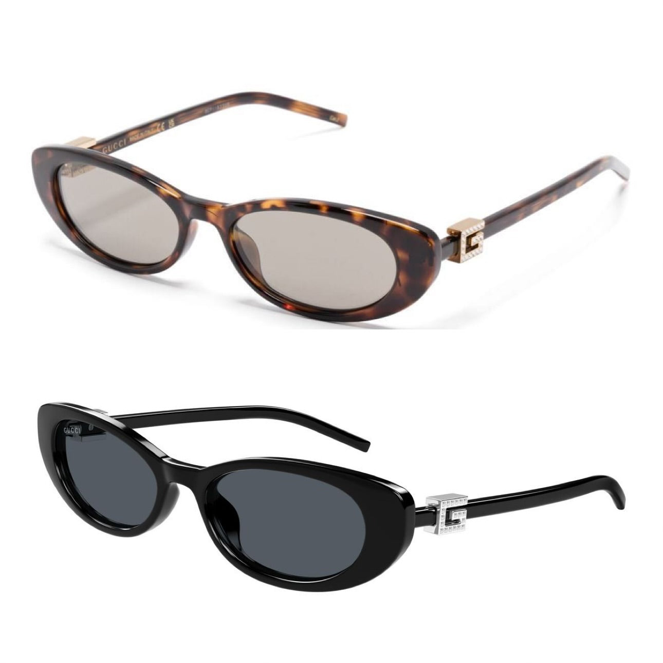 Oval shape Gucci glasses (IMMEDIATE DELIVERY AVAILABLE) (WITHOUT BOX)