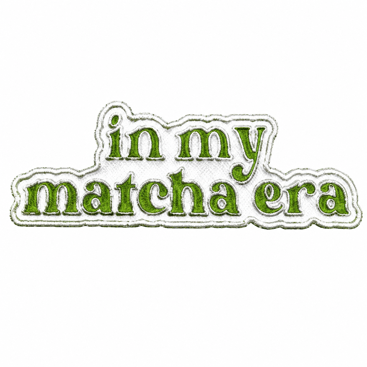 In My Matcha Era Metal Phone Charm Sticker