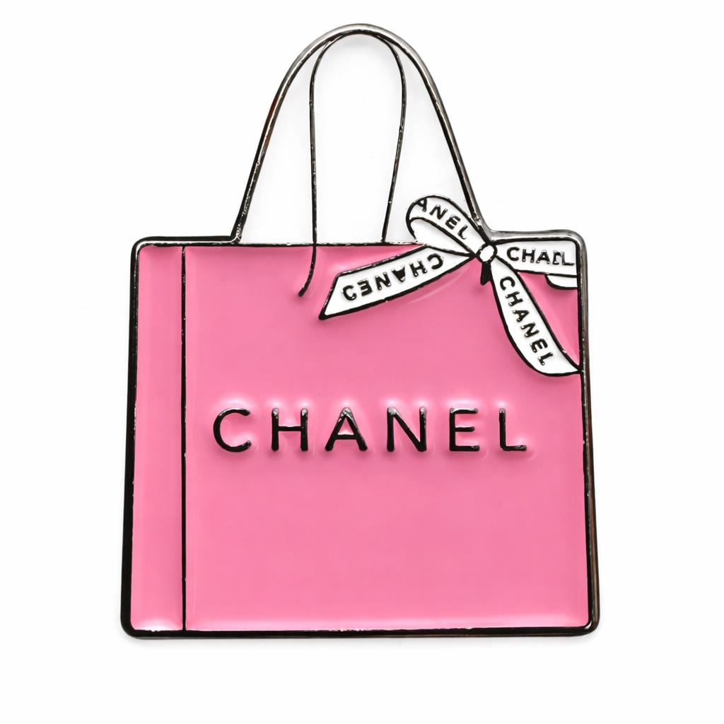 Chanel Pink Shopping Bag – Metal Phone Charm Sticker