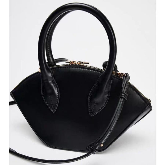 Black Double handle Zara leather city bag  (own manufactured)  (15 to 20 days )