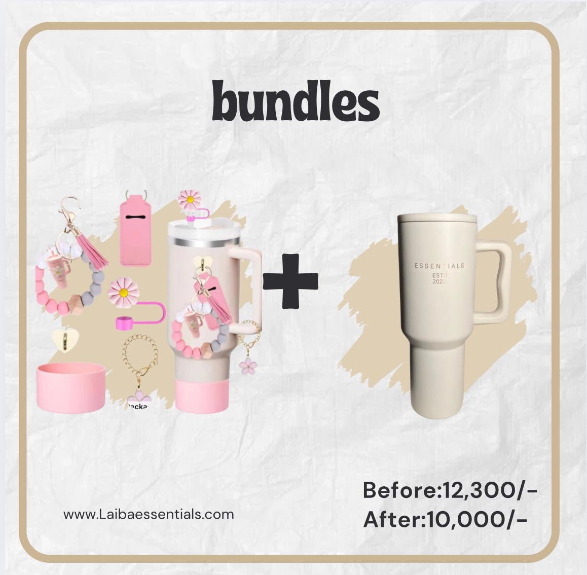 BEIGE TREK TUMBLER BUNDLE
