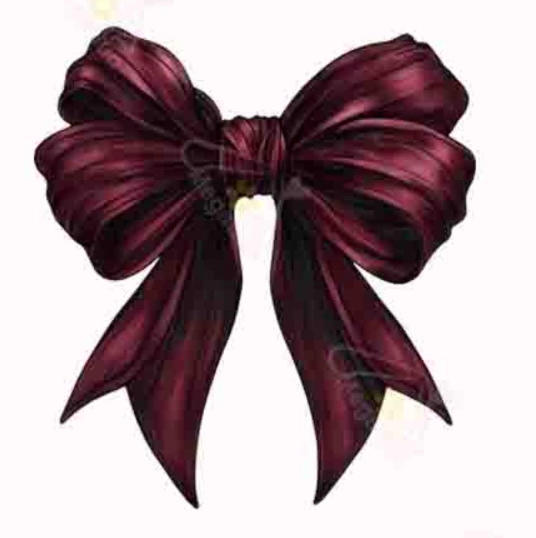 Red vine Bow Metal Phone Sticker