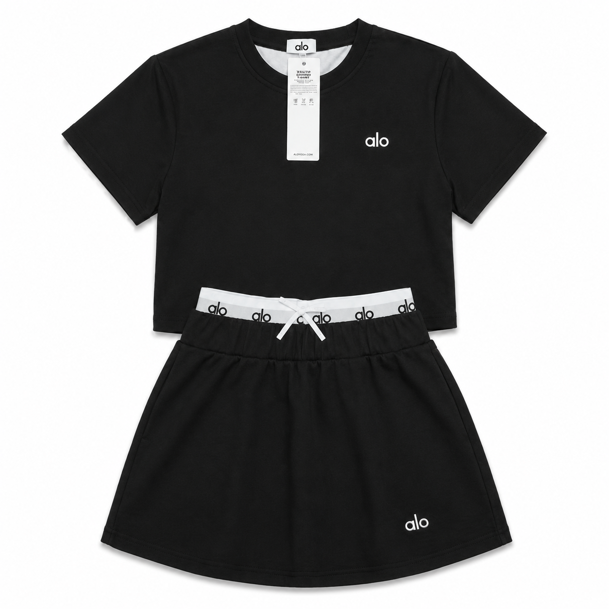 Black Alo shirt and skirt duo