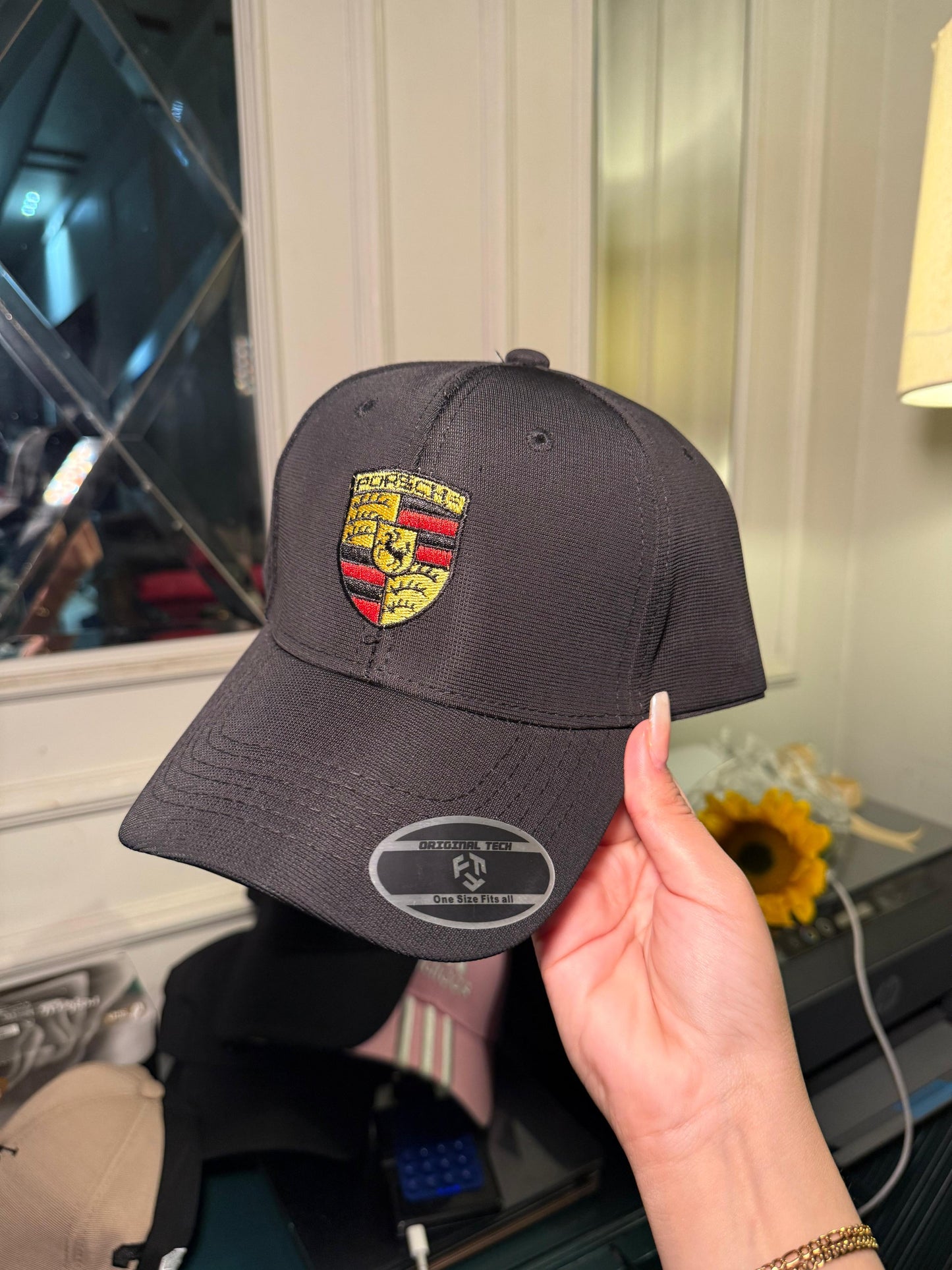 black Ferrari cap