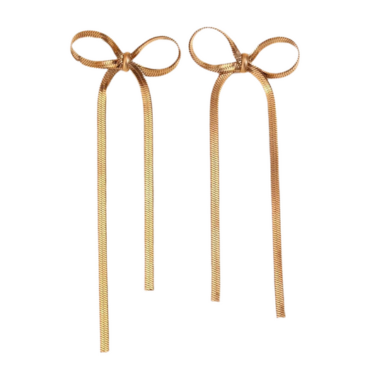 Golden Bow earring