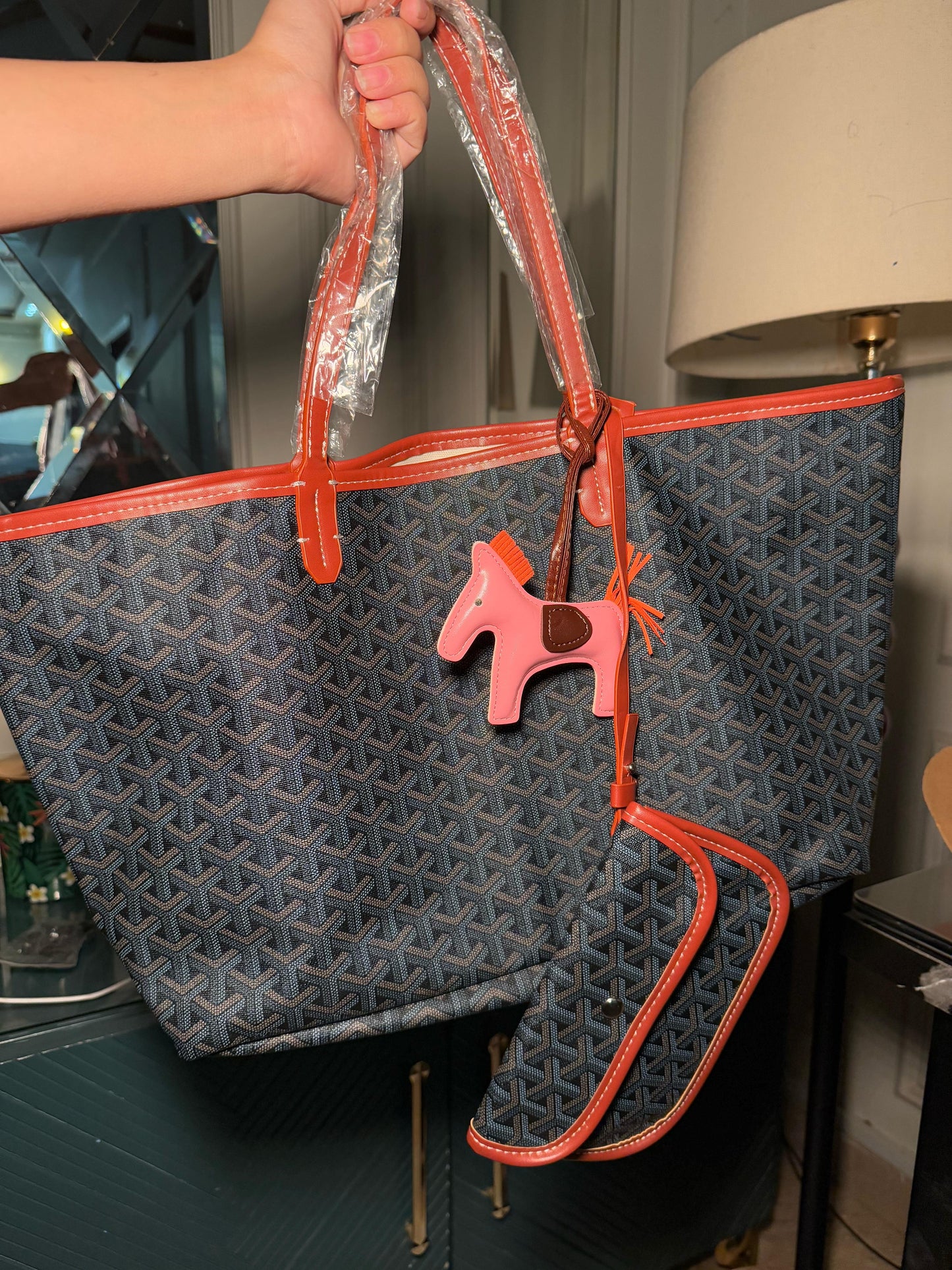 Blue Goyard tote bag (instock)