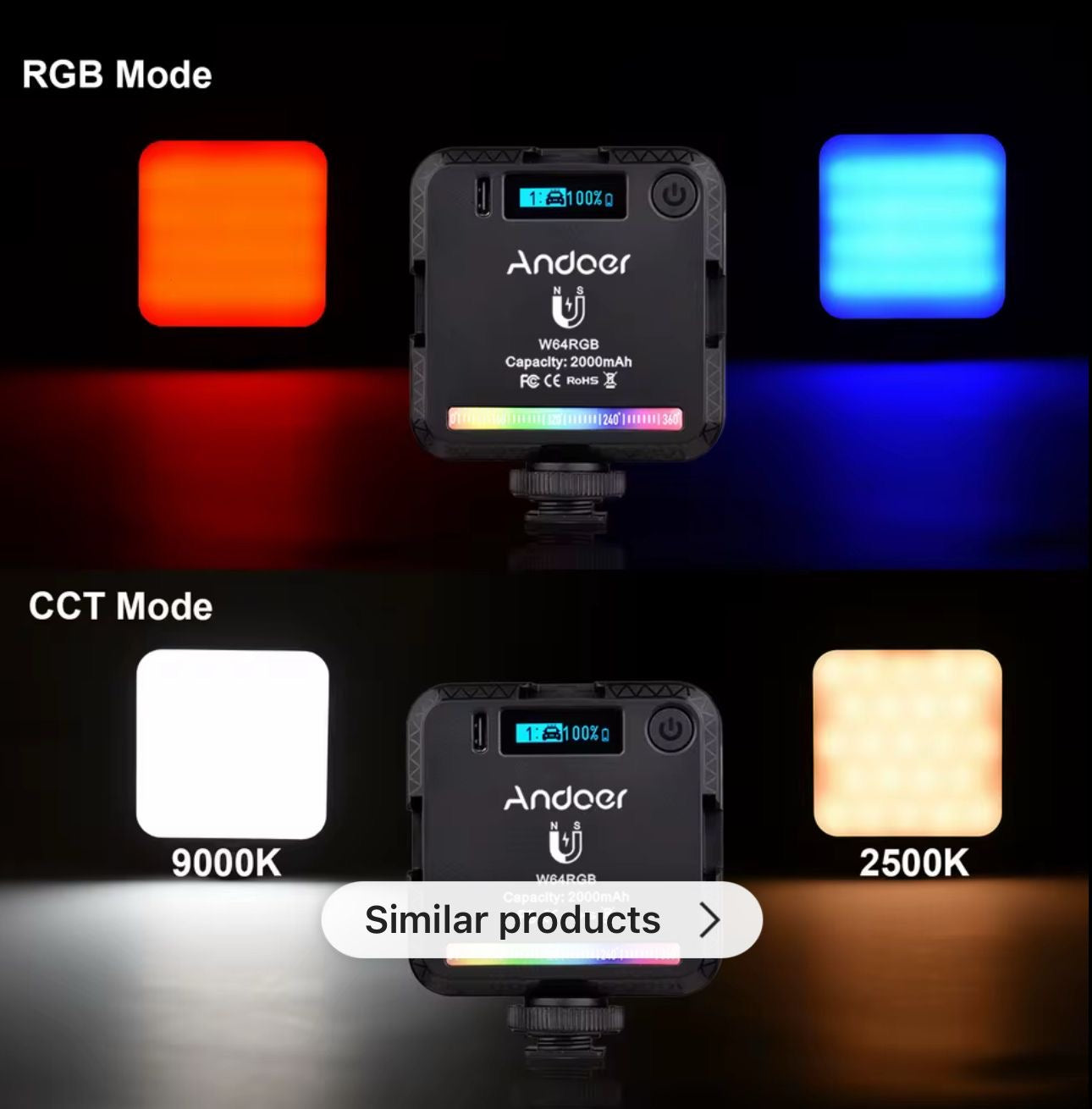 Mini Colored led portable light