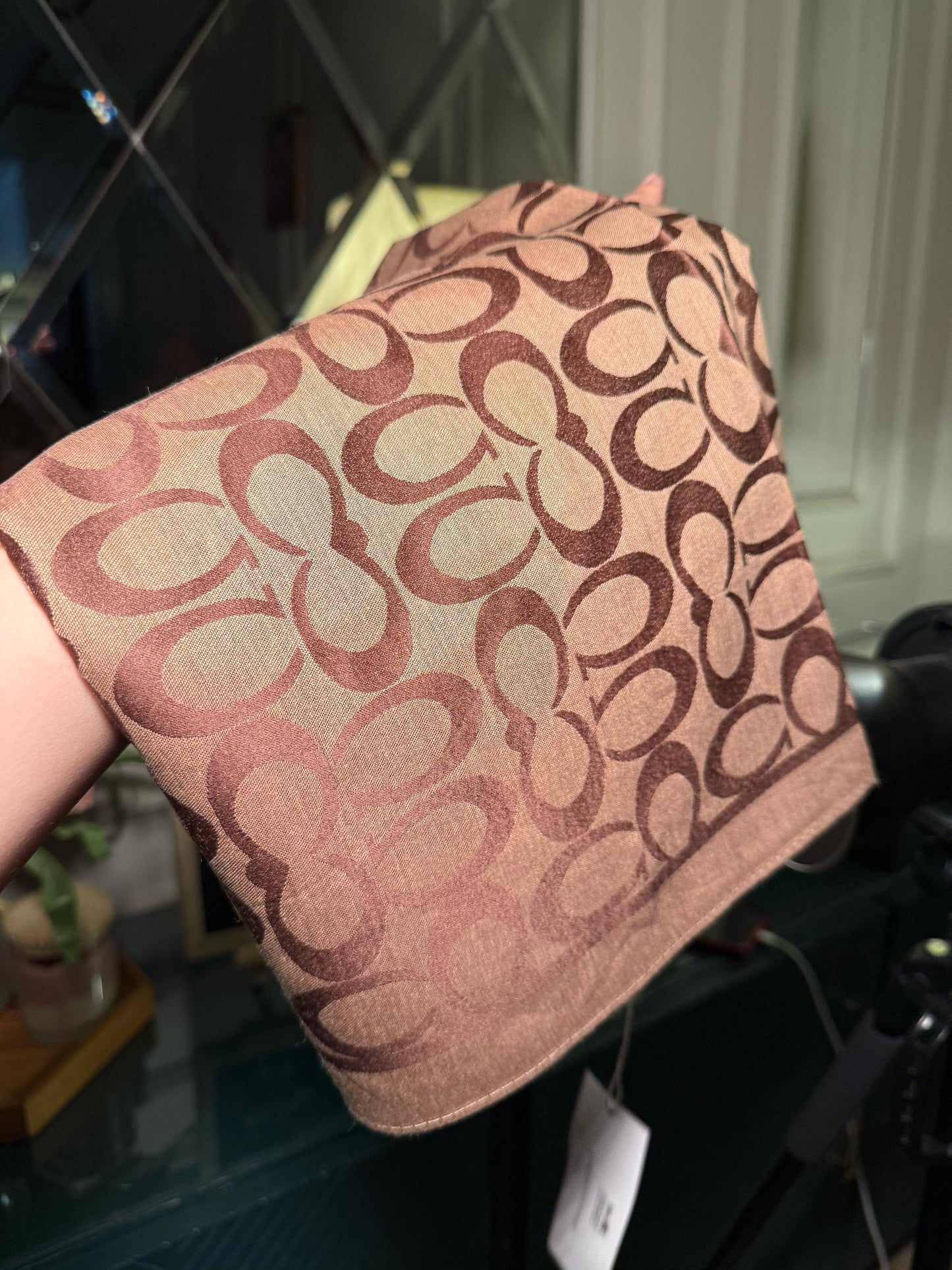 COACH Brown scarf/ stole (IMMEDIATE DELIVERY AVAILABLE)