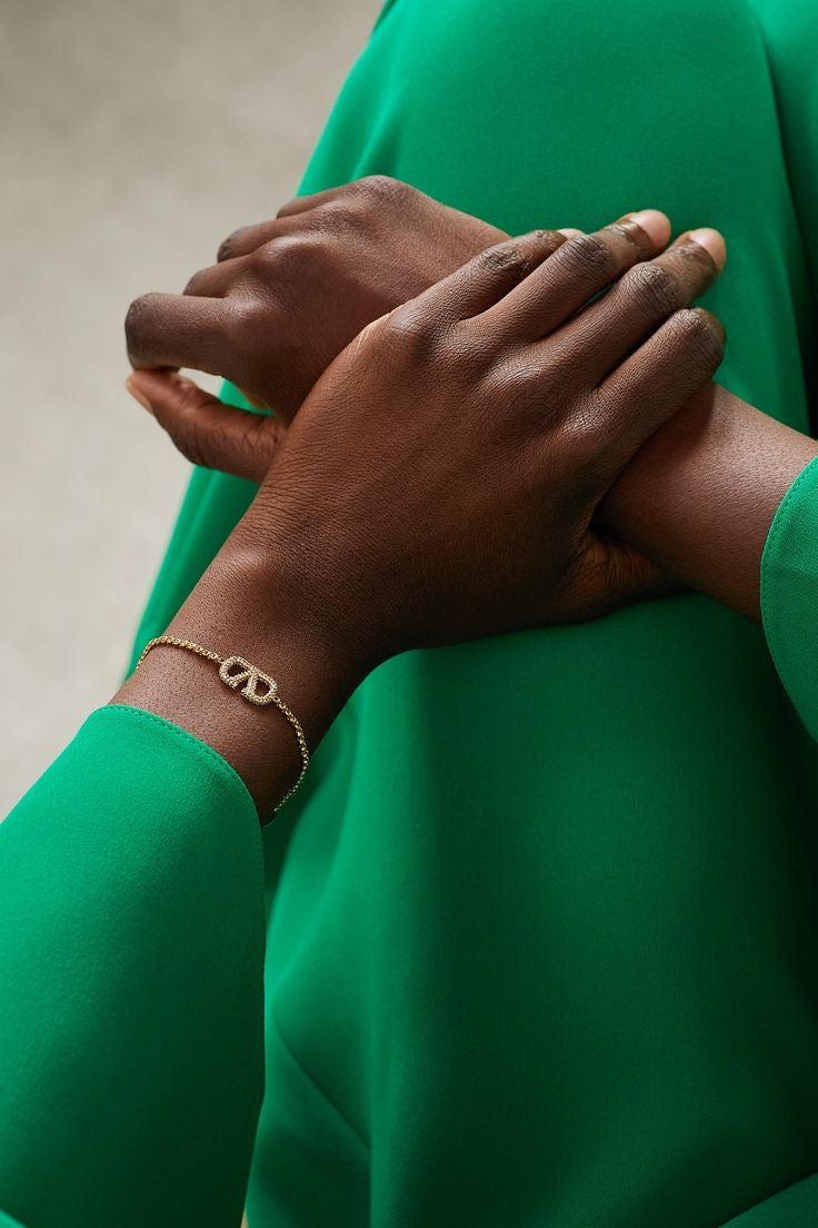 VALENTINO GARAVANI VLOGO gold-tone
Swarovski crystal bracelet