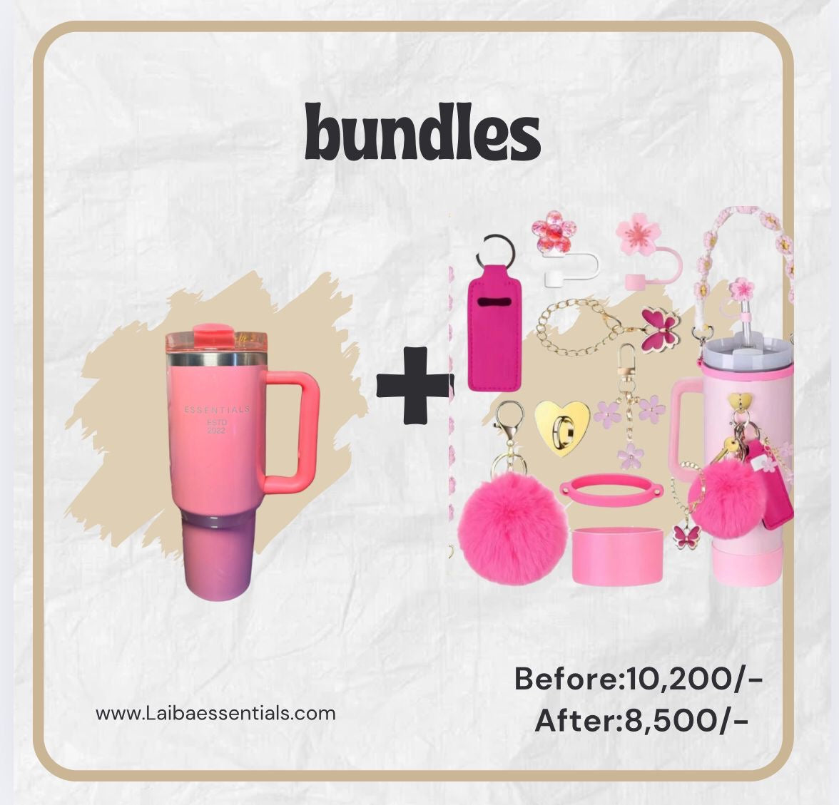 BARBIE PINK QUENCHER TUMBLER BUNDLE