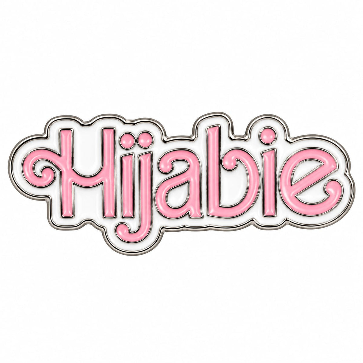 Hijabi Sticker Metal Phone Charm Sticker