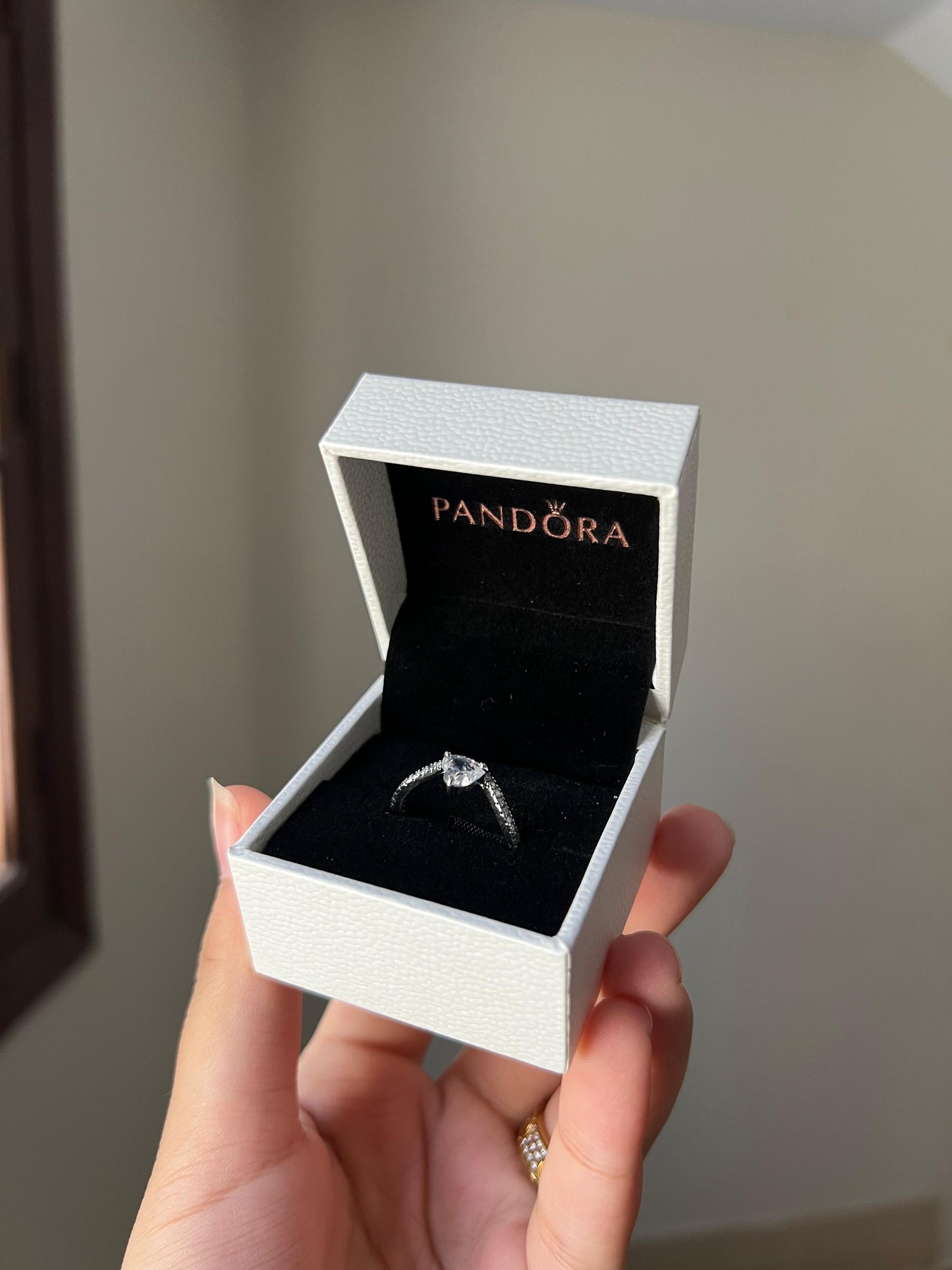Pandora Two Sparkling Hearts Ring – High quality, comes with proper brand packaging.