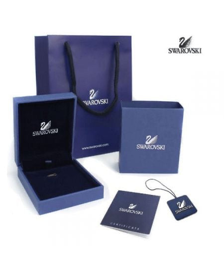 Swarovski Dancing Swan Bangle Bracelet (White Stones) – Comes in original brand packaging.