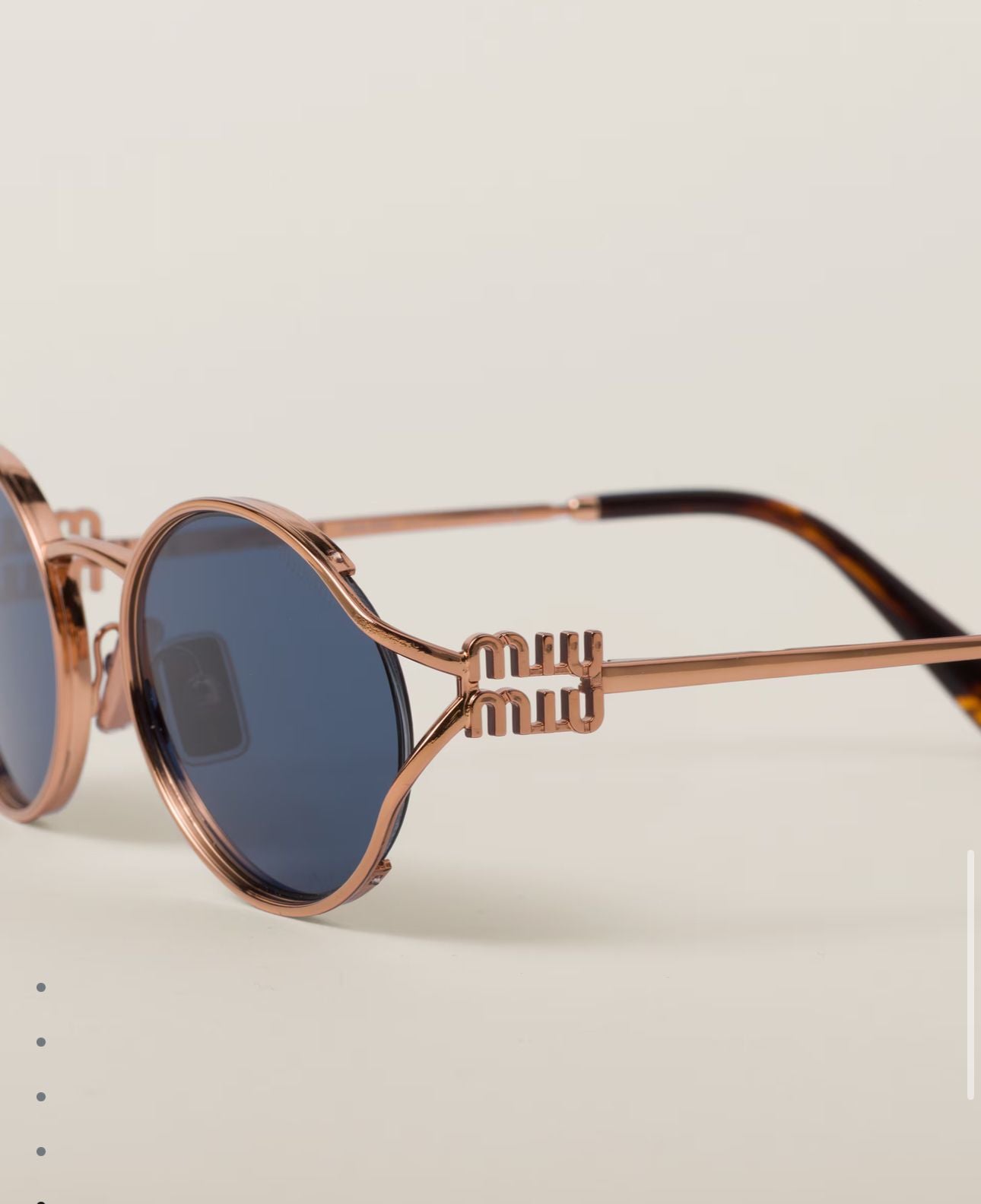 Black shade Miu miu metal frame glasses V4 ( Direct delivery)