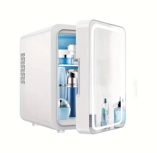 4L Small LED mirror portable fridge