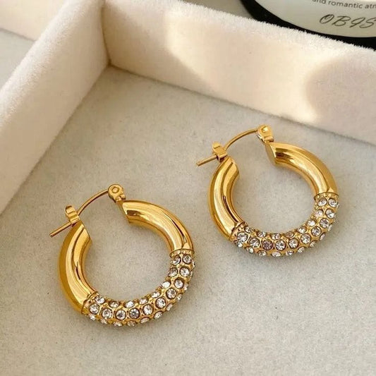 Studded hoops