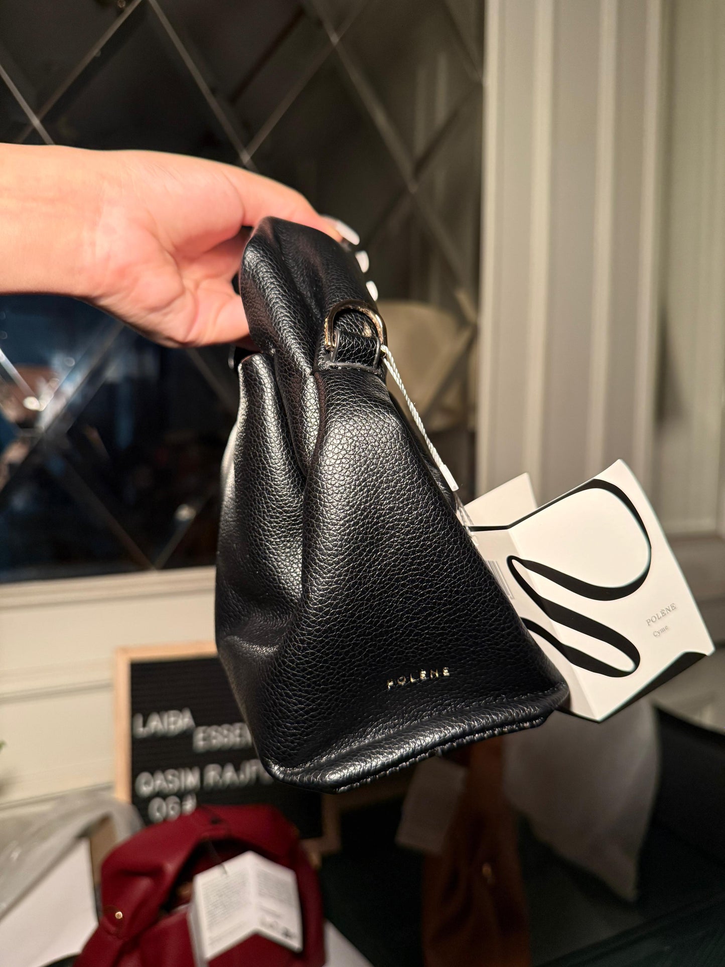 Black Mini Polene Numero Neuf (IMMEDIATE DELIVERY AVAILABLE)