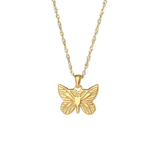 Golden Flutter Necklace