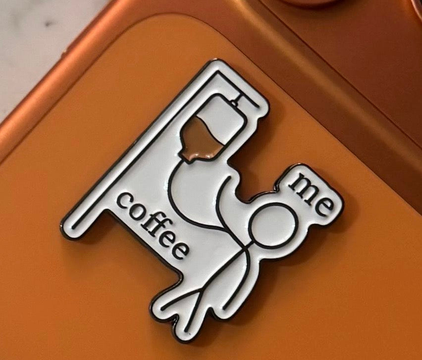 Coffee Drip Metal Phone Sticker