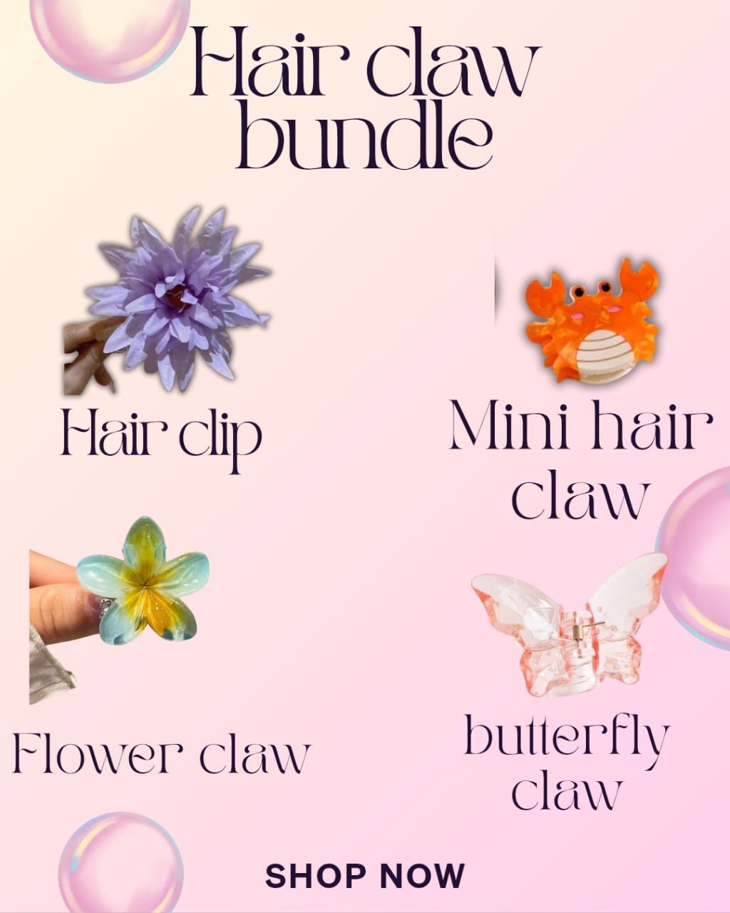 Hair Claws Bundle