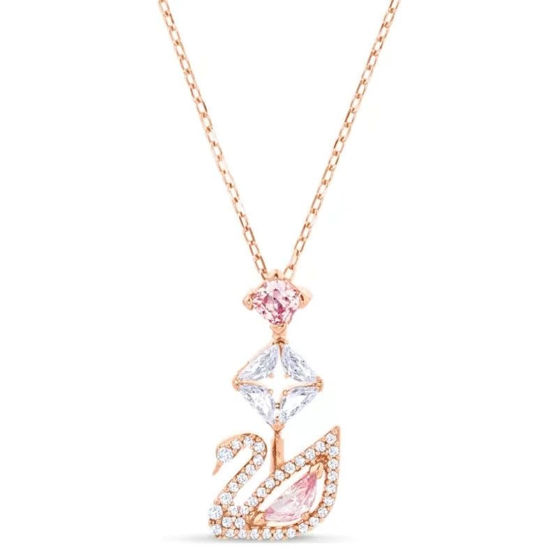 Swarovski Swan Pendant, Pink, Rose-gold tone plated (Immediate Delivery Available) COME’S WITH BRANDED PACKAGING