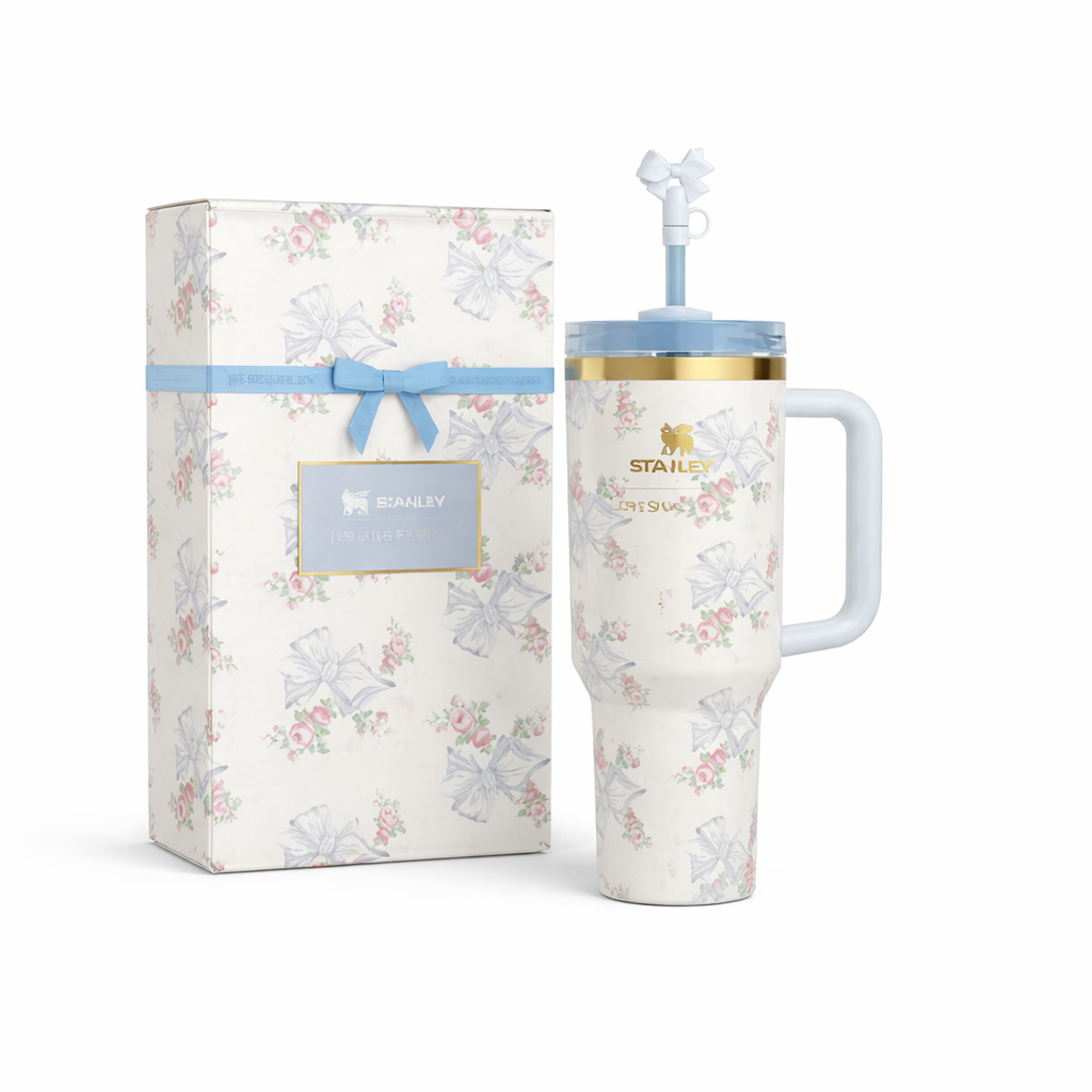 Tumbler Blue Blossom stanley 40oz