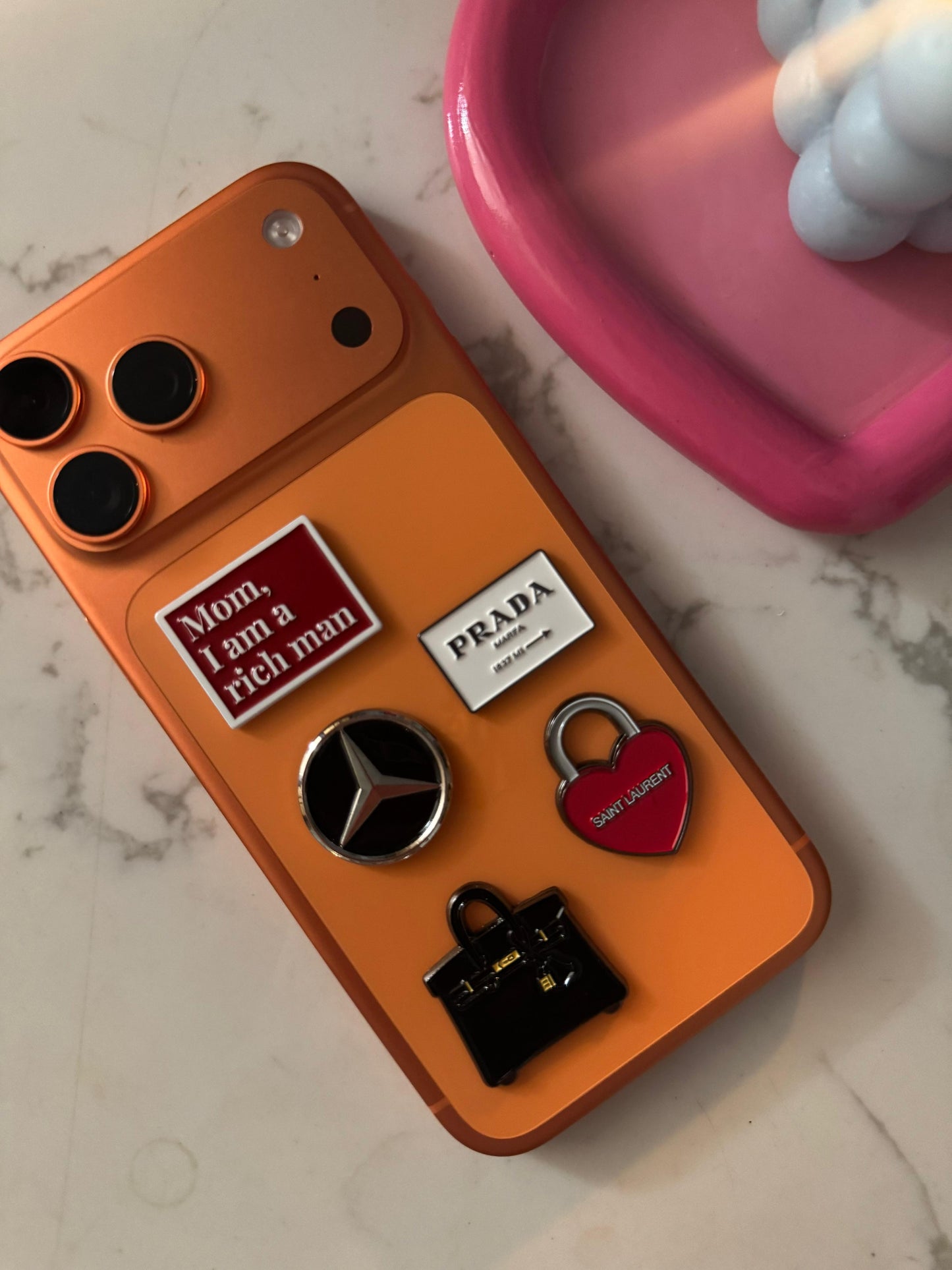 Metal Phone Charm Sticker Pack
of 5 Bundle 4