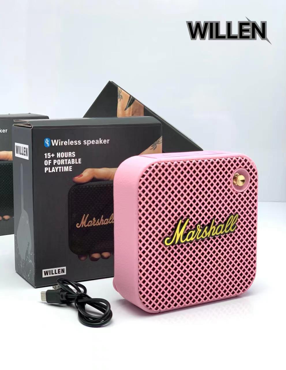 Pink Marshall Willen Bluetooth Speaker (INSTOCK)