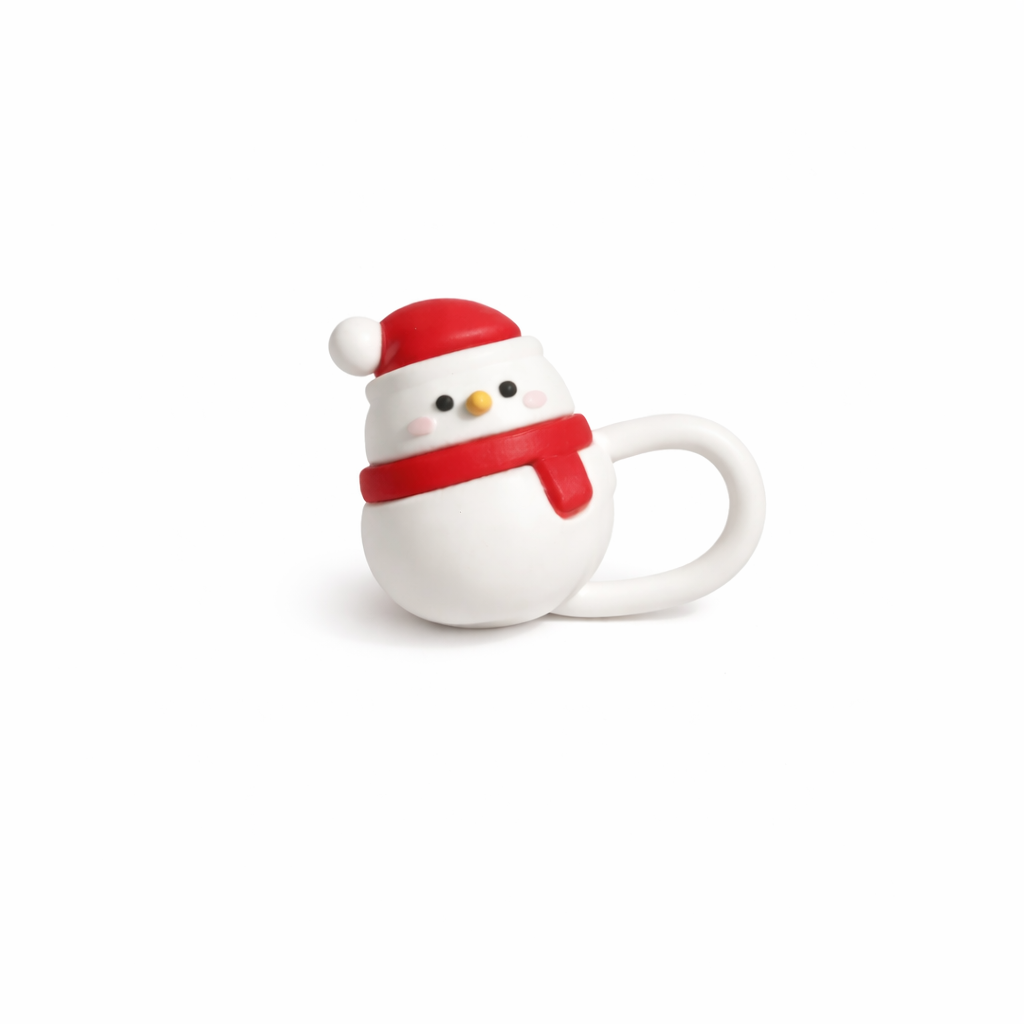 Snowman straw cover