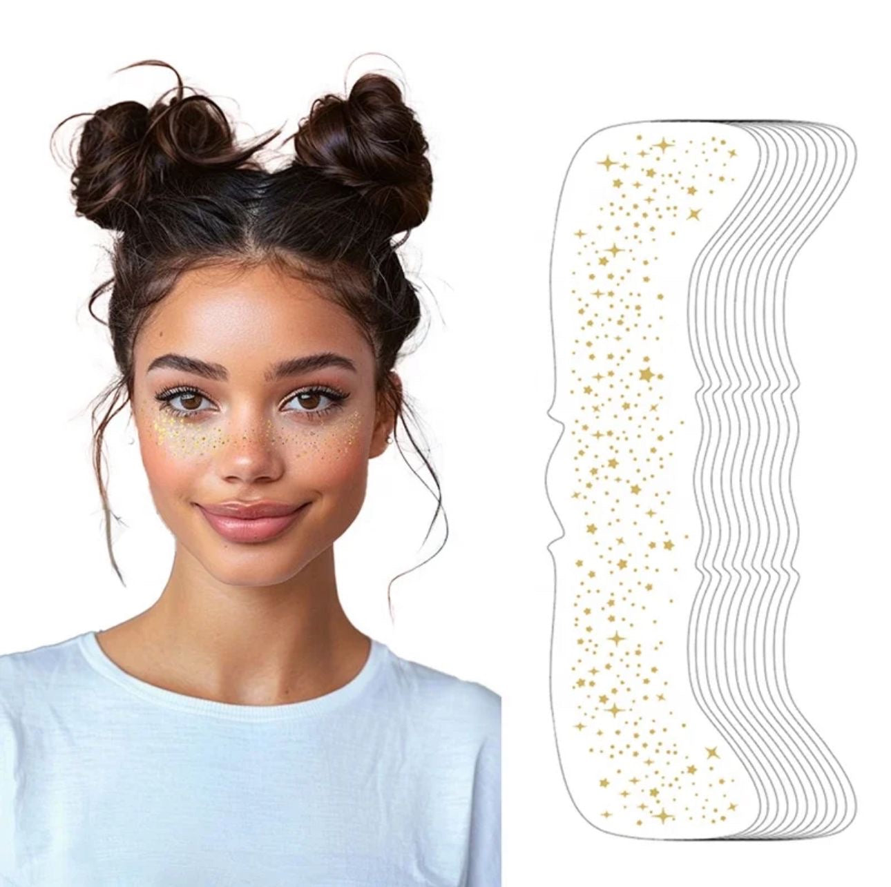 Freckles face makeup patches