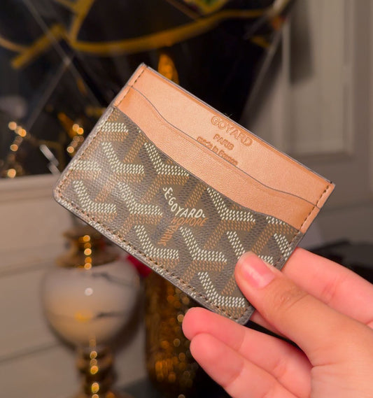 Brown go yard card holder with box (in stock)