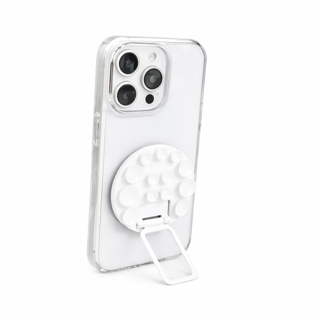2 in 1 Silicon Suction Cup Phone Holder Stand