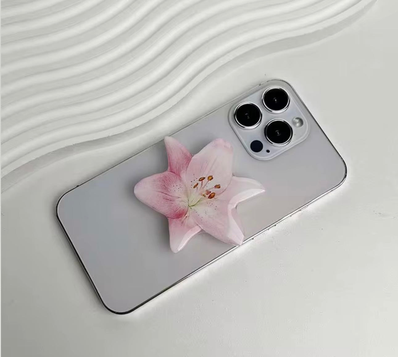 Sugar Petal Orchid Grip Pop socket
