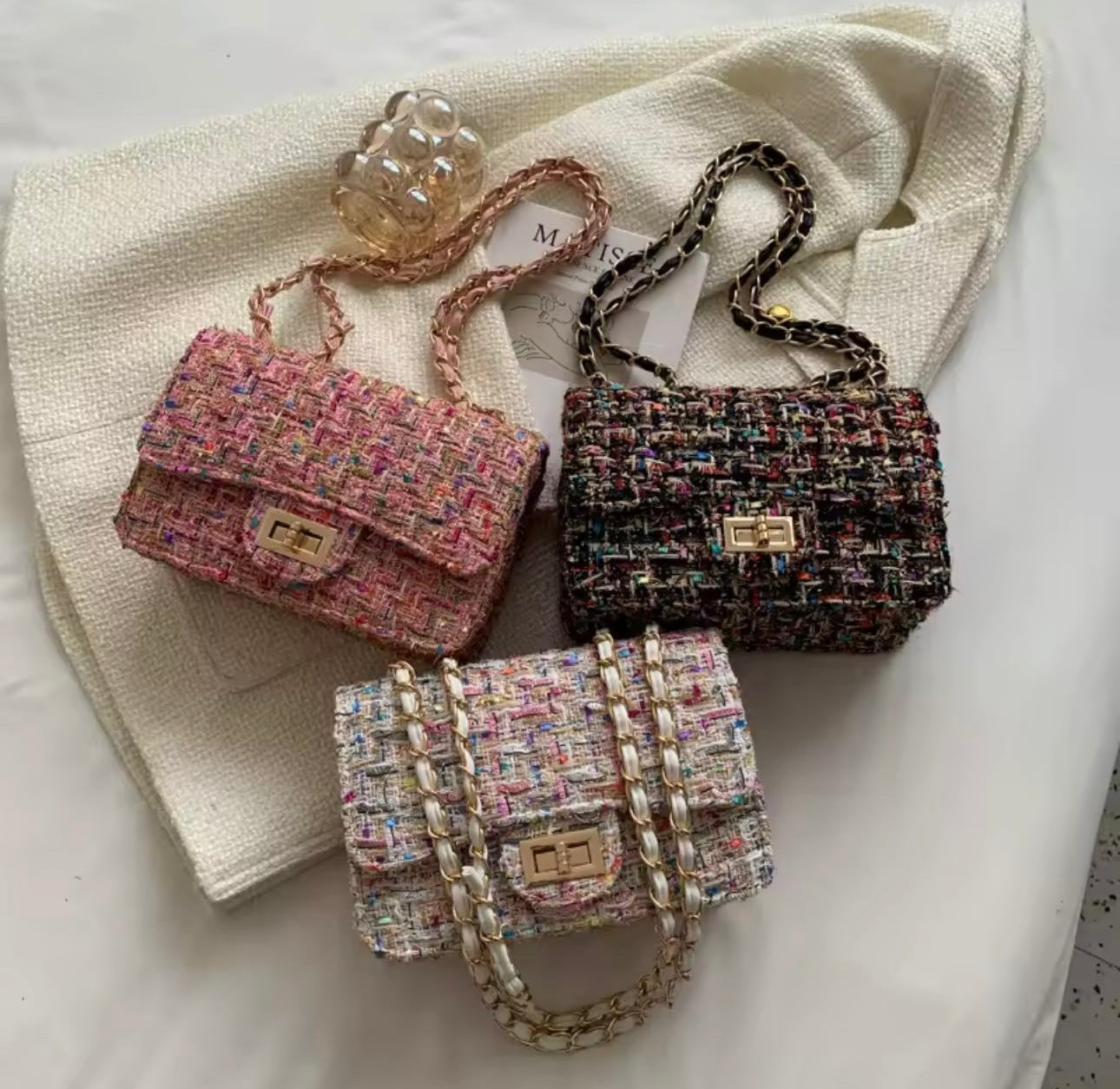 Tweed Bag (IMMEDIATE DELIVERY AVAILABLE)