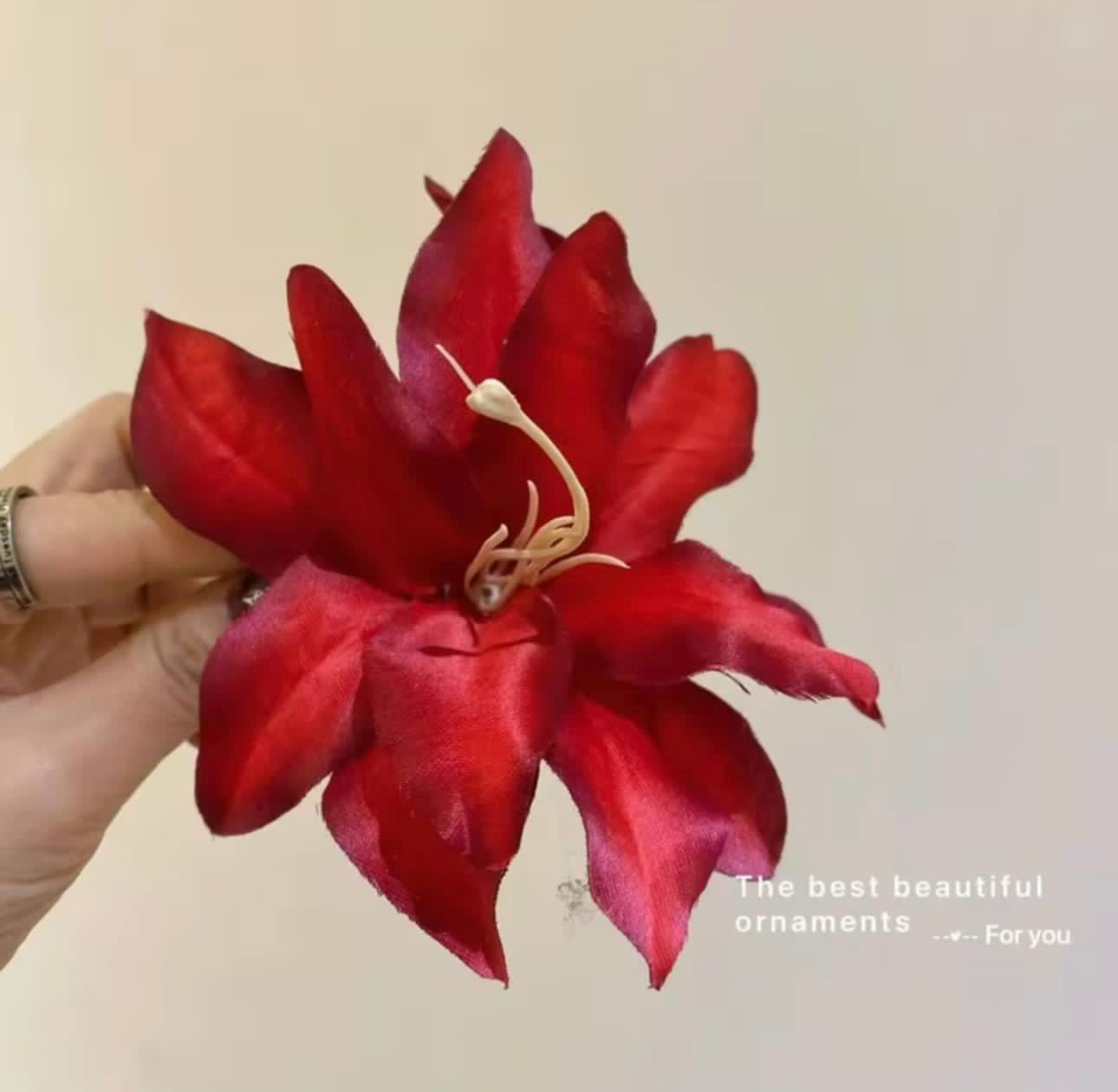 Orchid hair clip