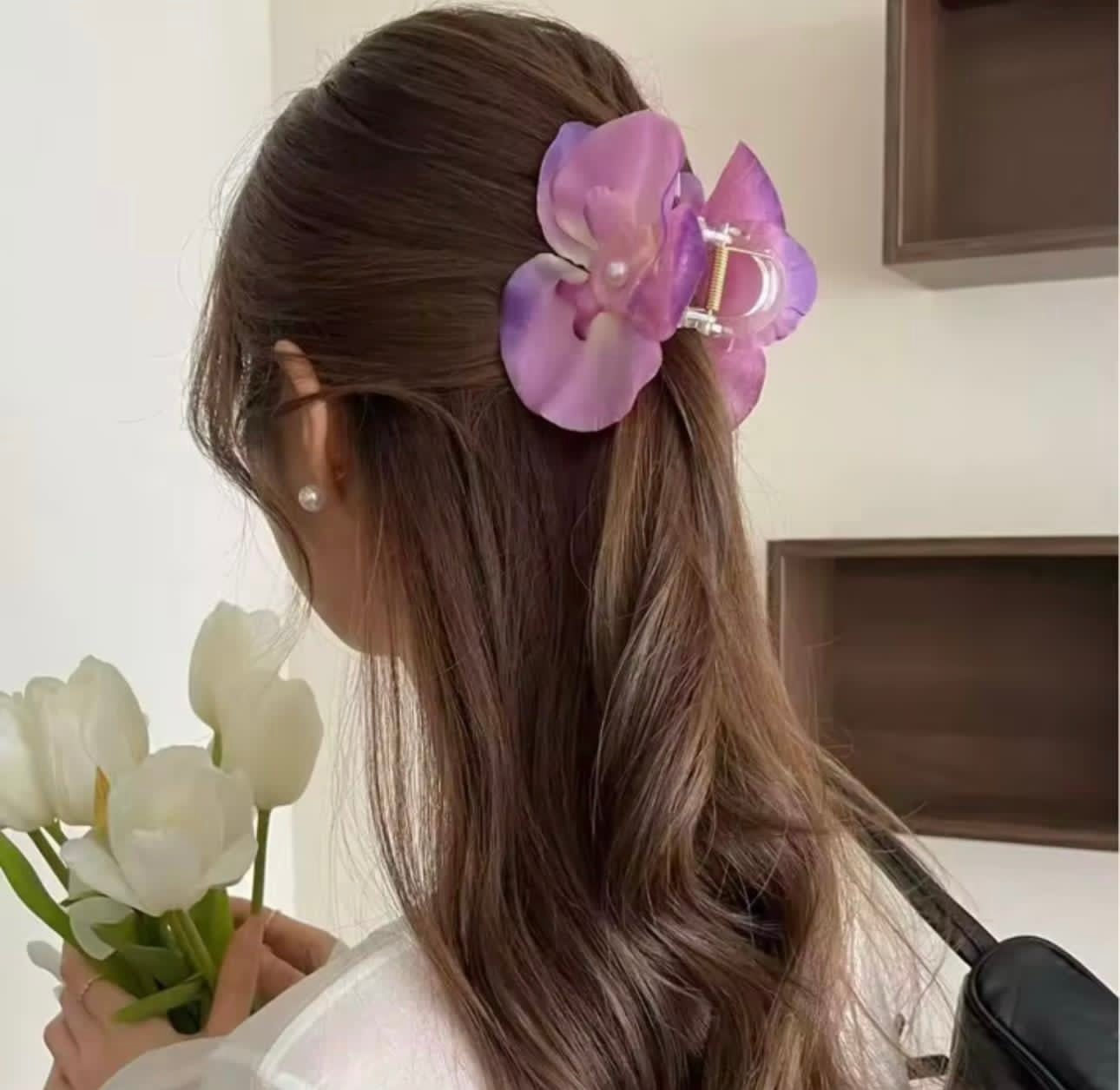 Sunset Petunia hair Claw