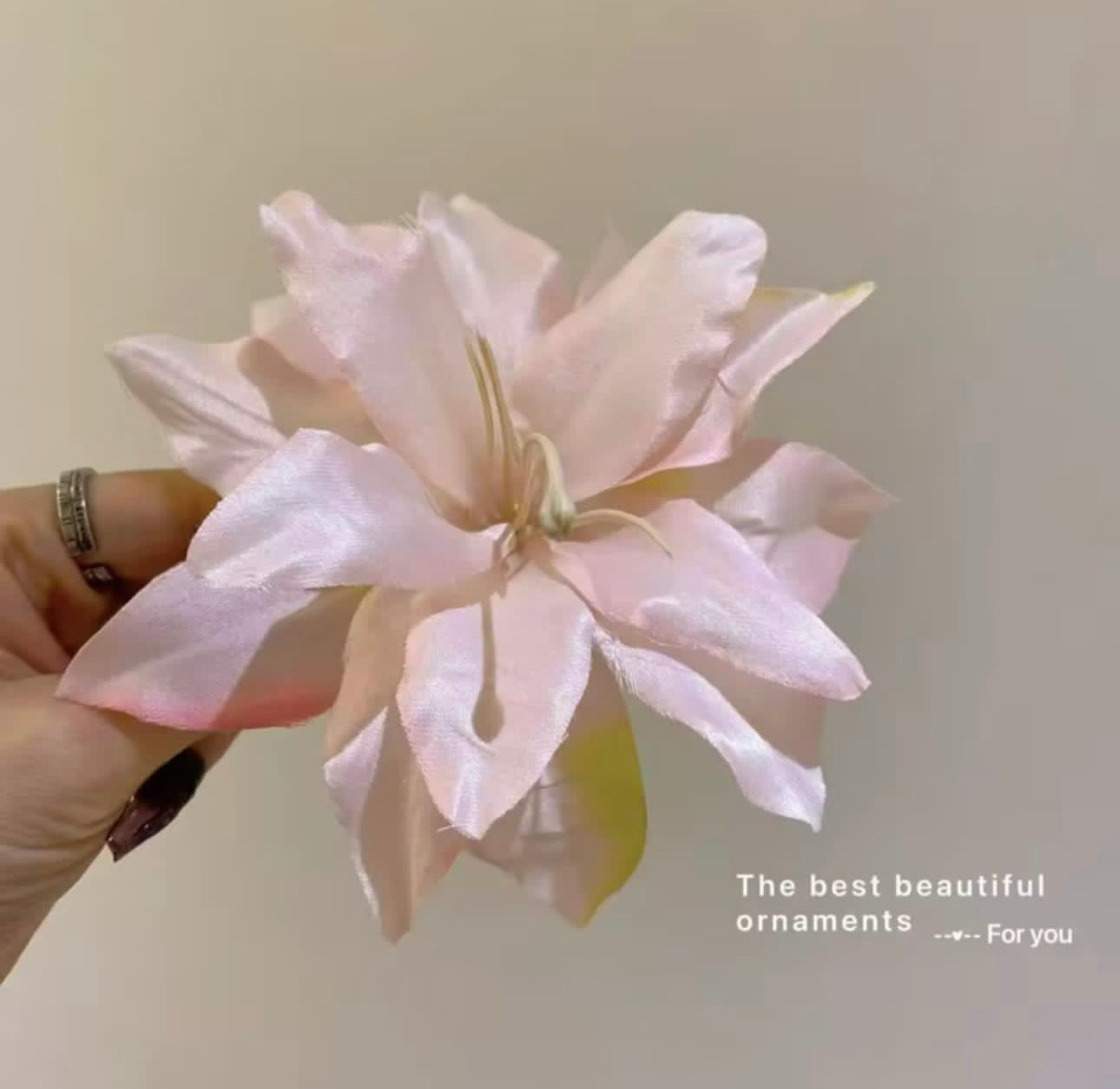 Orchid hair clip