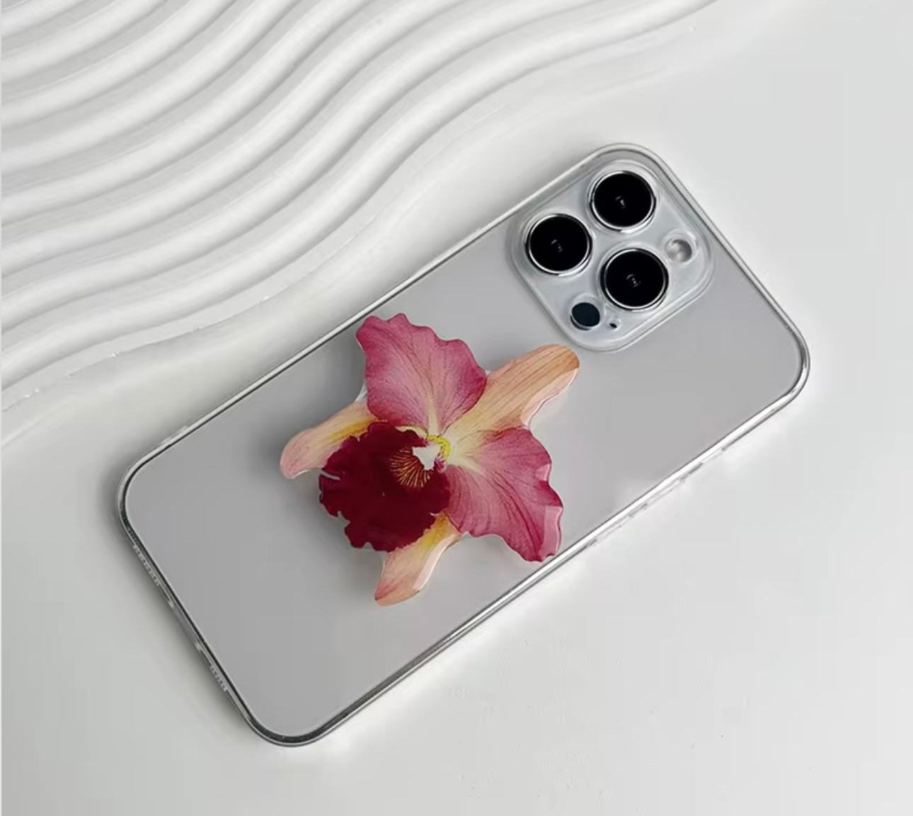 Pop Socket Flower Sunset Glow Orchid Grip Pop Socket – Laiba