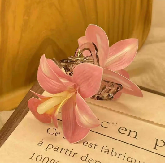 Rose Hair Orchid  hair Claw