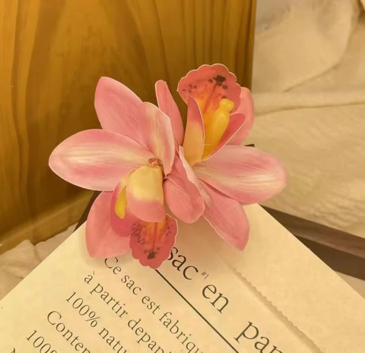 rose Hibiscus hair clip