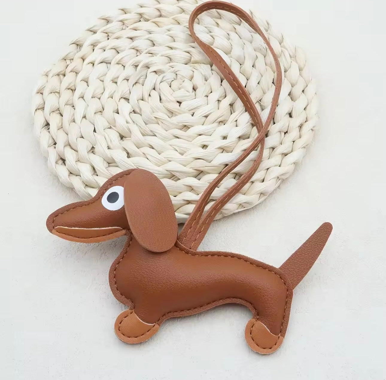 Dog bag charm keychain