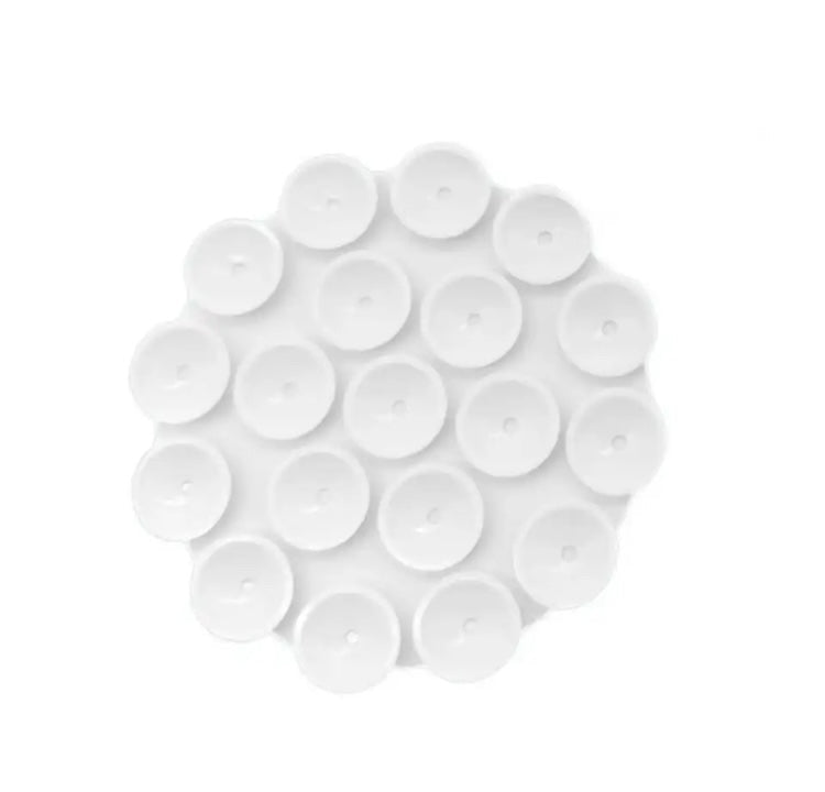 White Round Single sided Sticky grippy