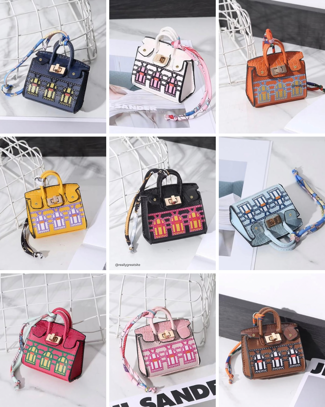 Hermes Fauxborg Birkin Mini bag charm